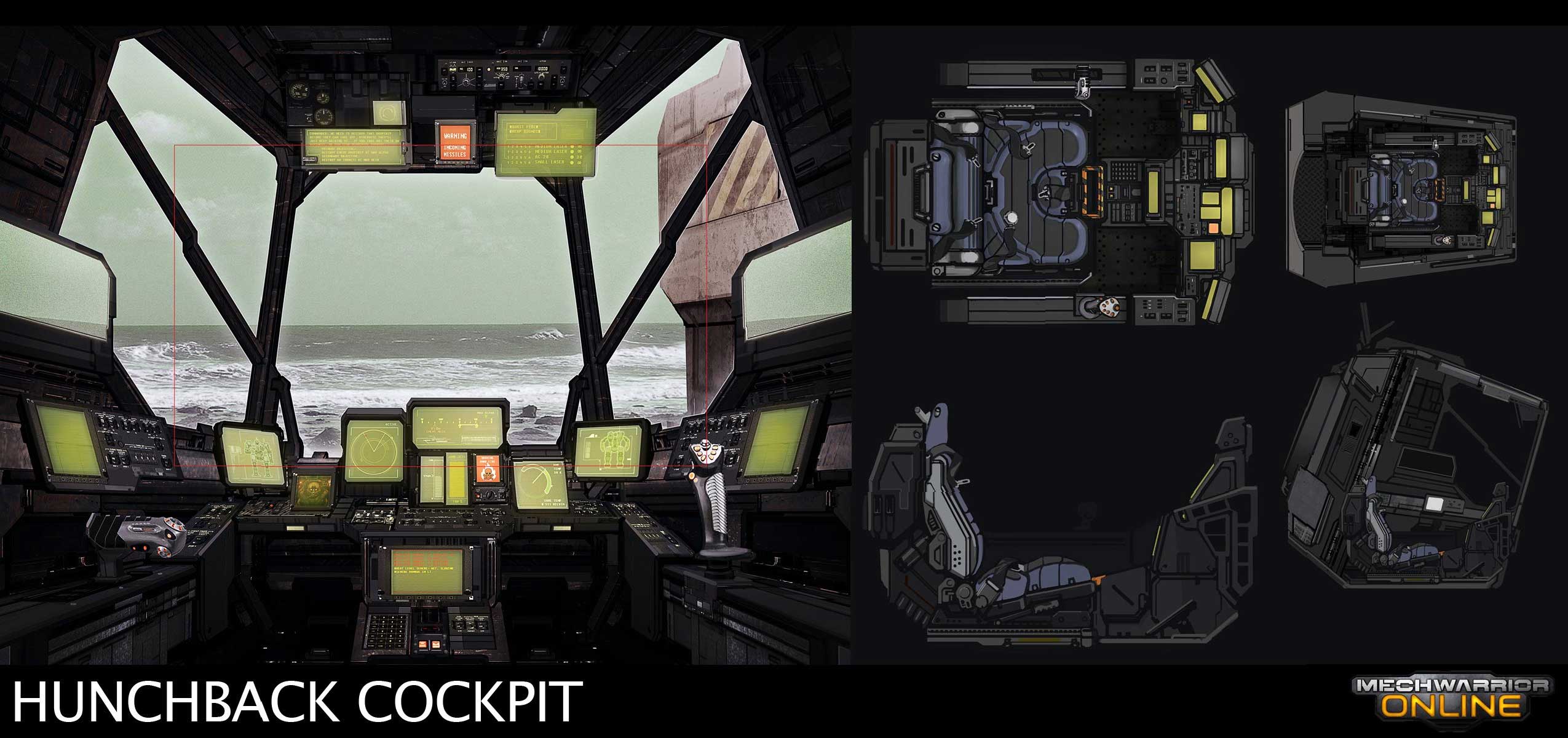 mech cockpit art
