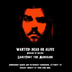 Lightfoot Wanted Poster