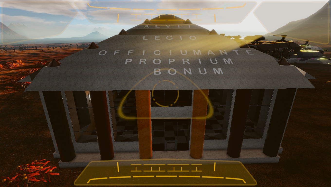Roof of Empyrion HQ for PVE.